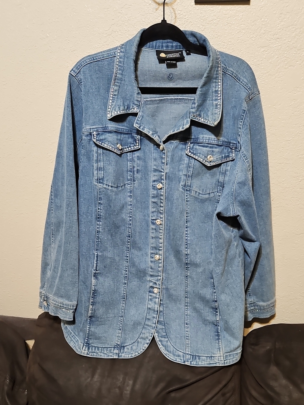 Christine Alexander Light Wash Denim Jacket